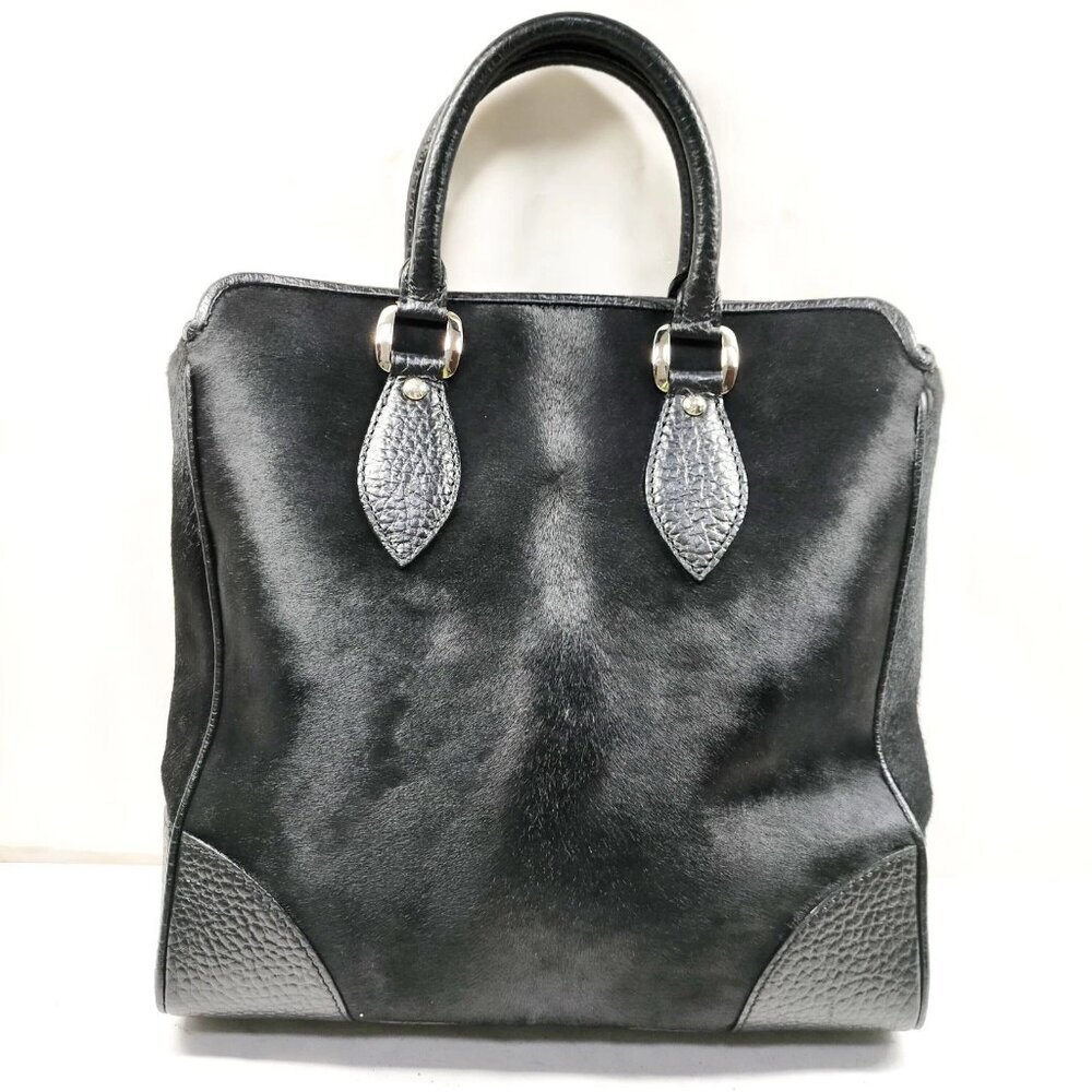 Louis Vuitton Caba Whistler Black Calf Leather Tote Bag 547-070425
